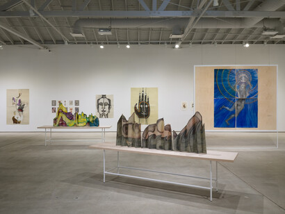 Sandra Vásquez de la Horra, The awake volcanoes, exhibition view. Courtesy of ICA LA