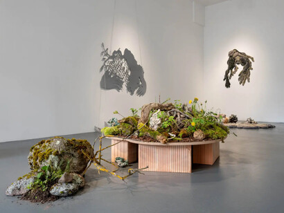 Eike Eplik, In times when everything else seems more important, exhibition view. Courtesy of Kogo Gallery