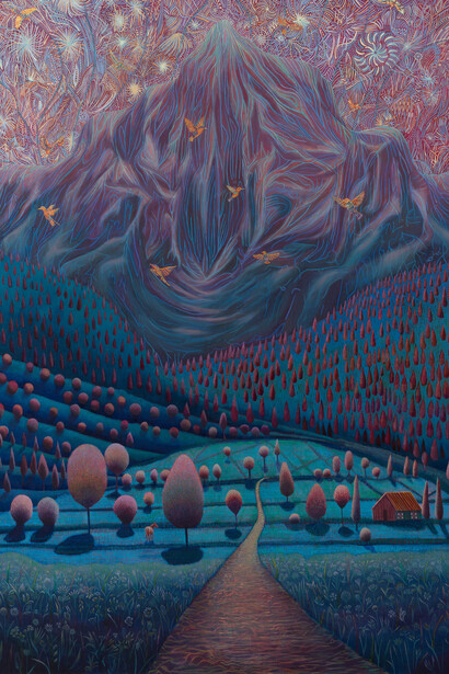 David Brian Smith, A dragon's eye (detail), 2025. Courtesy of Ross + Kramer