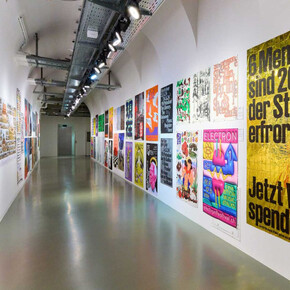 Various artists, 100 best posters 24: Germany Austria Switzerland, exhibition view. Courtesy of MAK